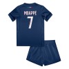 Virallinen Fanipaita + Shortsit Paris Saint-Germain Mbappé 7 Kotipelipaita 2024-25 - Lasten